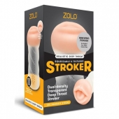 Мастурбатор-ротик ZOLO DEEP THROAT - Zolo - в Мытищах купить с доставкой