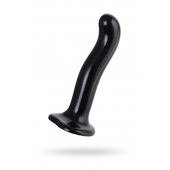 Черный стимулятор для пар P G-Spot Dildo Size L - 19 см. - Strap-on-me - в Мытищах купить с доставкой