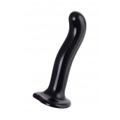 Черный стимулятор для пар P G-Spot Dildo Size L - 19 см. - Strap-on-me - в Мытищах купить с доставкой