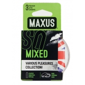 Презервативы в пластиковом кейсе MAXUS AIR Mixed - 3 шт. - Maxus - купить с доставкой в Мытищах