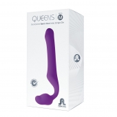 Лиловый безремневой страпон Queens M - Adrien Lastic - купить с доставкой в Мытищах