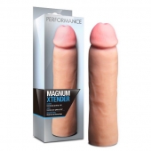 Телесная фаллическая насадка на пенис Magnum Xtender - 23 см. - Blush Novelties - в Мытищах купить с доставкой
