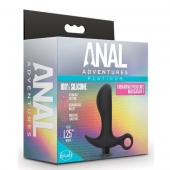 Черный анальный вибратор Silicone Vibrating Prostate Massager 01 - 10,8 см. - Blush Novelties - в Мытищах купить с доставкой