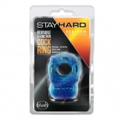 Голубое эрекционное виброкольцо Reusable 5 Function Cock Ring - Blush Novelties - в Мытищах купить с доставкой