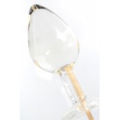 Прозрачный леденец в форме малой анальной пробки со вкусом пина колада - Sosuчki - купить с доставкой в Мытищах