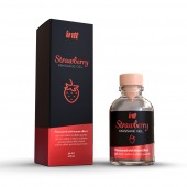 Массажный гель с ароматом клубники Strawberry - 30 мл. - INTT - купить с доставкой в Мытищах