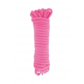Розовая веревка для связывания Sweet Caress Rope - 10 метров - Sweet Caress - купить с доставкой в Мытищах