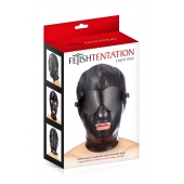 Маска-шлем с отверстием для рта и съемными шорами - Fetish Tentation - купить с доставкой в Мытищах