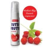 Гель-смазка Tutti-frutti с земляничным вкусом - 30 гр. - Биоритм - купить с доставкой в Мытищах