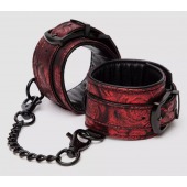 Красно-черные наручники Reversible Faux Leather Wrist Cuffs - Fifty Shades of Grey - купить с доставкой в Мытищах