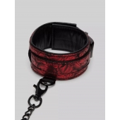 Красно-черные оковы Reversible Faux Leather Ankle Cuffs - Fifty Shades of Grey - купить с доставкой в Мытищах