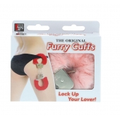 Металлические наручники с розовой меховой опушкой METAL HANDCUFF WITH PLUSH PINK - Dream Toys - купить с доставкой в Мытищах