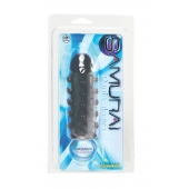 Дымчатая стимулирующая насадка с закрытой головкой SAMURAI PENIS SLEEVE BLACK - 14,5 см. - NMC - в Мытищах купить с доставкой