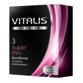 Ультратонкие презервативы VITALIS PREMIUM super thin - 3 шт. - Vitalis - купить с доставкой в Мытищах