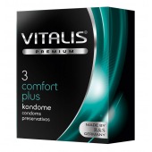 Контурные презервативы VITALIS PREMIUM comfort plus - 3 шт. - Vitalis - купить с доставкой в Мытищах