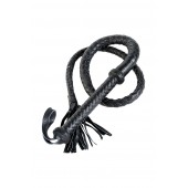 Длинный кожаный кнут с хлопушками на конце - ToyFa - купить с доставкой в Мытищах