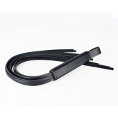 Черная кожаная плеть  Клео  - 60 см. - Sitabella - купить с доставкой в Мытищах