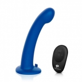 Синяя насадка Remote Control P-Spot G-Spot с черными трусиками - 20 см. - Pegasus - купить с доставкой в Мытищах