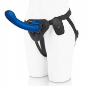 Синяя насадка Remote Control P-Spot G-Spot с черными трусиками - 20 см. - Pegasus - купить с доставкой в Мытищах