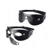 Черная кожаная маска  Новичок - Sitabella - купить с доставкой в Мытищах