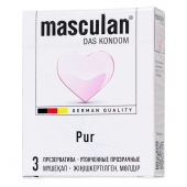 Супертонкие презервативы Masculan Pur - 3 шт. - Masculan - купить с доставкой в Мытищах