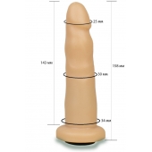 Телесная насадка Harness - 15,8 см. - LOVETOY (А-Полимер) - купить с доставкой в Мытищах