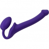Фиолетовый безремневой страпон Silicone Bendable Strap-On - size S - Strap-on-me - купить с доставкой в Мытищах