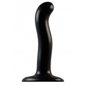 Черный фаллоимитатор-насадка Strap-On-Me P G spot Dildo size S - 16,4 см. - Strap-on-me - купить с доставкой в Мытищах