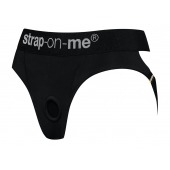 Черные трусики для насадок Heroine Lingerie Harness - size M - Strap-on-me - купить с доставкой в Мытищах