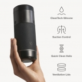 Черный мастурбатор с контролем всасывания Arcwave Pow Stroker - Arcwave - в Мытищах купить с доставкой