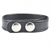 Кольцо на пенис SNAP COCK RING из искусственной кожи на клепках - BlueLine - в Мытищах купить с доставкой