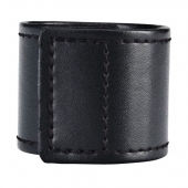 Хомут-утяжка для мошонки из искусственной кожи на липучке VELCRO BALL STRETCHER- 4 см. - BlueLine - в Мытищах купить с доставкой