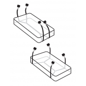 Фиксаторы для кровати WRAPAROUND MATTRESS RESTRAIN - Pipedream - купить с доставкой в Мытищах