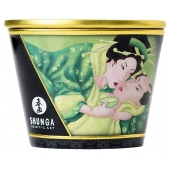 Массажная свеча Exotic Green Tea с ароматом зелёного чая - 170 мл. - Shunga - купить с доставкой в Мытищах