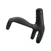 Черная вибронасадка на пенис Vibrating Penis Sling - Baile - в Мытищах купить с доставкой
