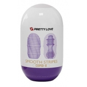 Сиреневый мастурбатор-яйцо Smooth Stripes - Baile - в Мытищах купить с доставкой