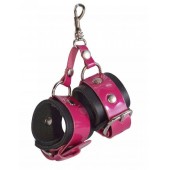 Розово-черный брелок  Наручники - Sitabella - купить с доставкой в Мытищах