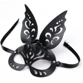 Черная ажурная маска  Зайка  с ушками - Crazy Handmade - купить с доставкой в Мытищах