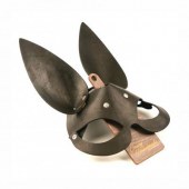 Черная гладкая маска  Зайка  с длинными ушками - Crazy Handmade - купить с доставкой в Мытищах