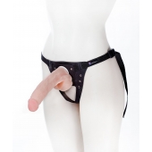 Реалистичный фаллос на поясе Harness - 20,5 см. - LOVETOY (А-Полимер) - купить с доставкой в Мытищах