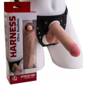 Страпон в подарочной упаковке: трусики с плугом и фаллоимитатор-насадка - 16 см. - LOVETOY (А-Полимер) - купить с доставкой в Мытищах