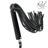 Черная кожаная плеть-флоггер - 84 см. - Notabu - купить с доставкой в Мытищах