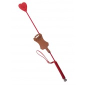 Стек с красным наконечником-сердечком - 70 см. - Sitabella - купить с доставкой в Мытищах
