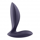 Фиолетовый анальный вибростимулятор Power Plug - Satisfyer - в Мытищах купить с доставкой