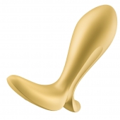 Золотистый анальный вибростимулятор Intensity Plug - Satisfyer - в Мытищах купить с доставкой