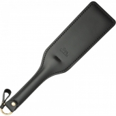 Черная кожаная шлепалка SitaBlack - 30 см. - Sitabella - купить с доставкой в Мытищах