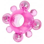 Эрекционное кольцо c бусинками - Toyfa Basic - в Мытищах купить с доставкой