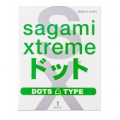 Презерватив Sagami Xtreme Type-E с точками - 1 шт. - Sagami - купить с доставкой в Мытищах
