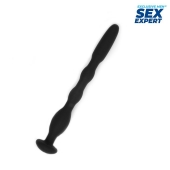 Черный силиконовый уретральный стимулятор - 10 см. - Sex Expert - купить с доставкой в Мытищах