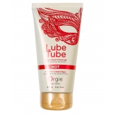 Интимный гель на водной основе Lube Tube Hot с разогревающим эффектом - 150 мл. - ORGIE - купить с доставкой в Мытищах